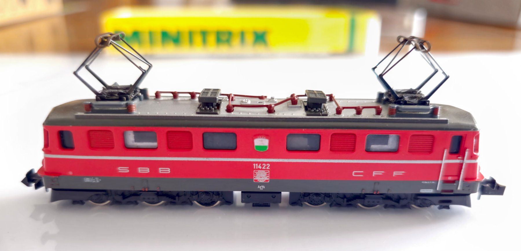 Trix Modellini di ferrovie: Ae 6/6 SBB von Minitrix Spur N – Usato da Walenstadt venduto da pedroju-1 1