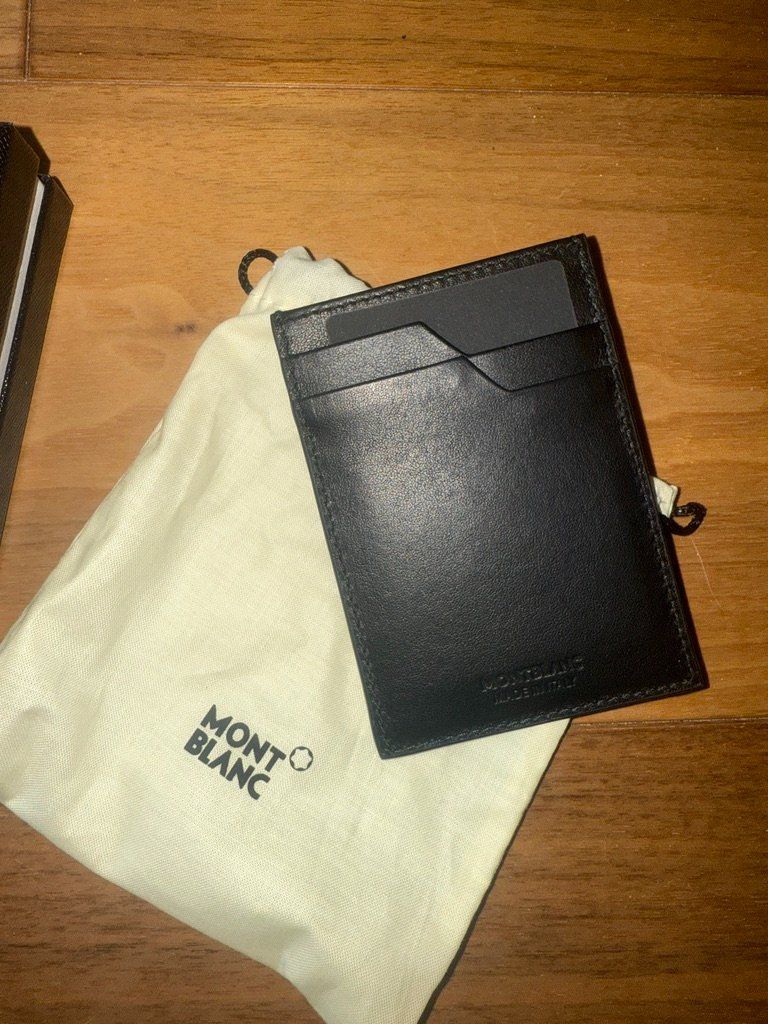 Montblanc Portafogli: New Montblanc leather cardholder – Nuovo e nell'imballaggio originale da St-Sulpice VD venduto da juhdu 2