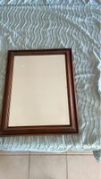 Miroir mural bois cadre marron bon état