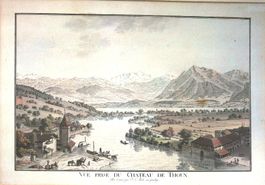 Thun  Umrisstich von Aberli um 1790