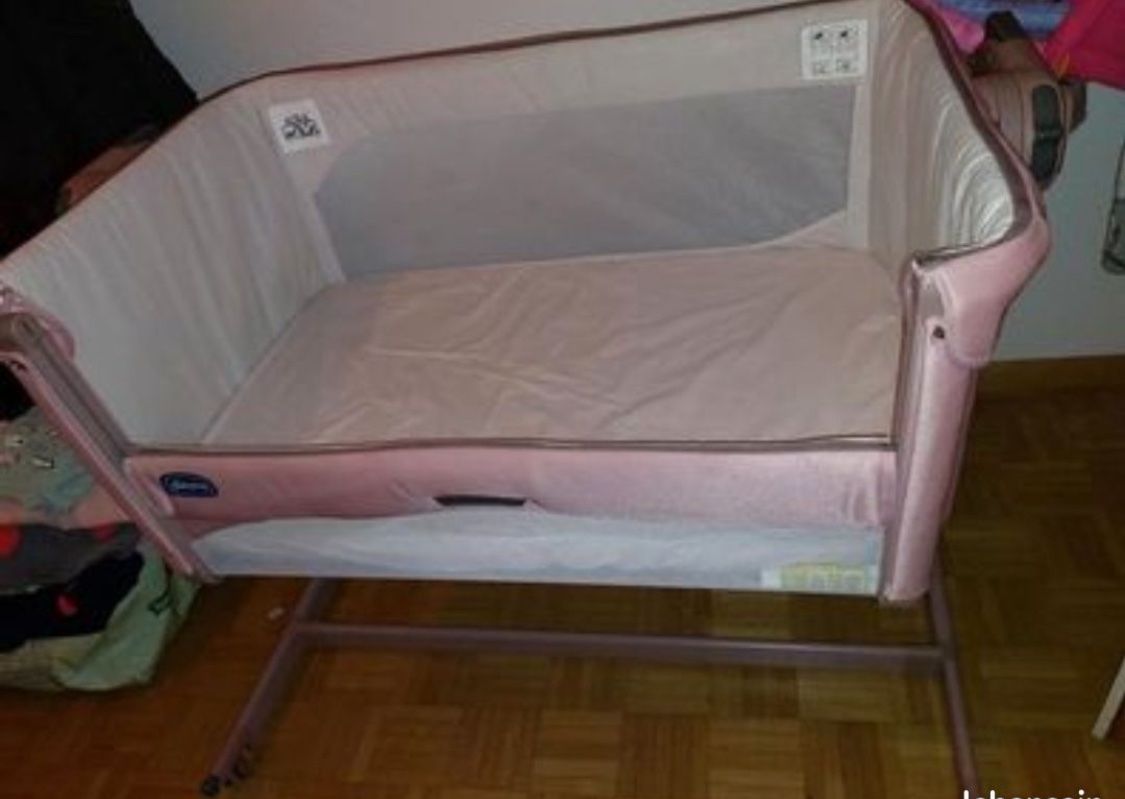 Chicco Letti: Berceau next2me Chicco Princesse rose – Usato da Meyrin venduto da mes_6qb2 1