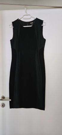 DKNY Kleid, Gr. S, Schwarz mit Netzmuster, sehr elegant