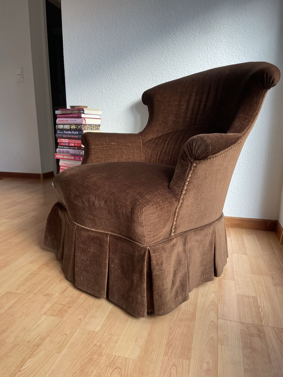 Poltrone: Vintage Sessel Samt braun – Usato da Zürich venduto da kiliang96 1