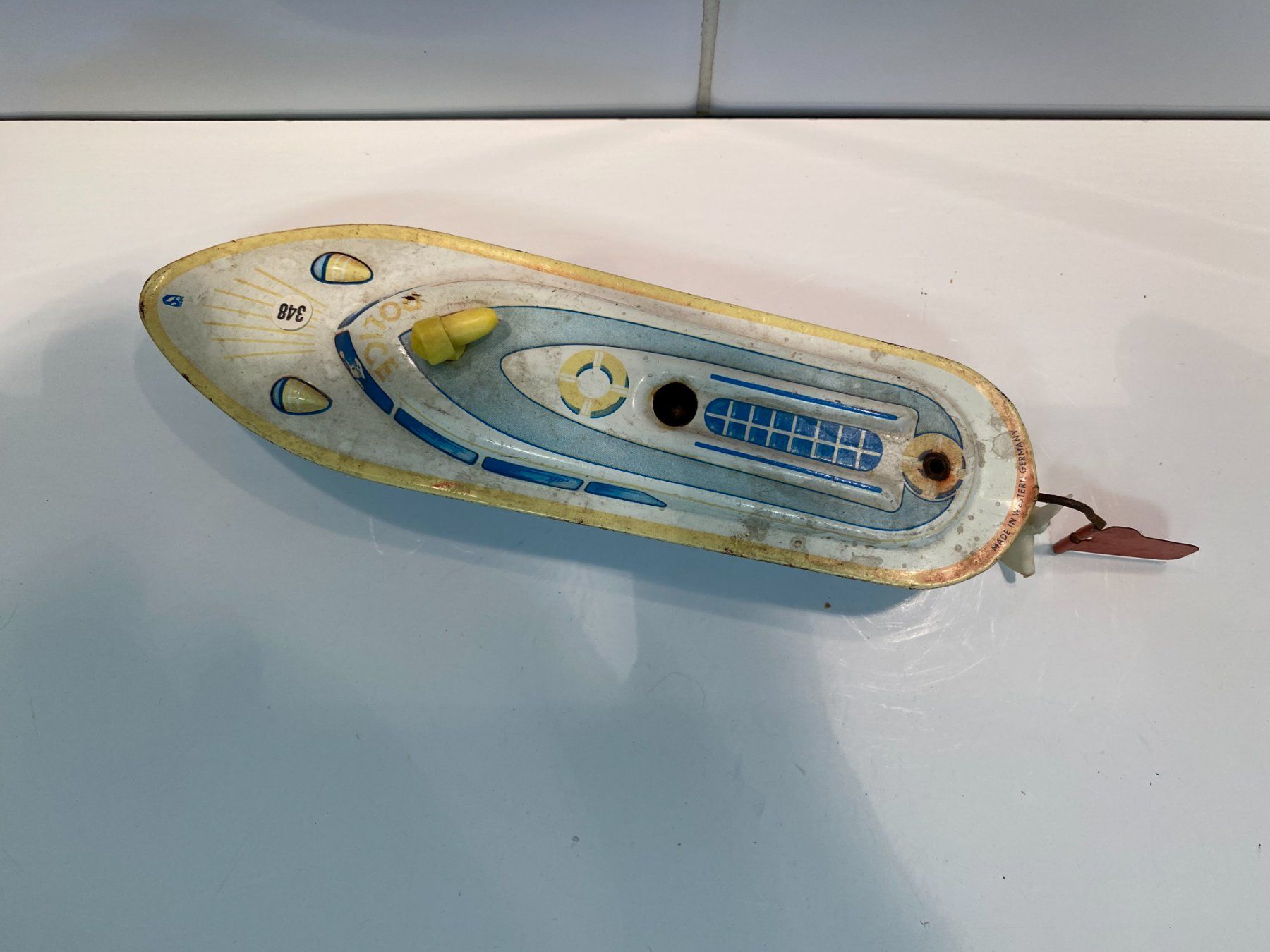 Jouets: MS Michael Seidel Polizeiboot Antrieb defekt 348 – Défectueux à Stäfa par elcondor245 2