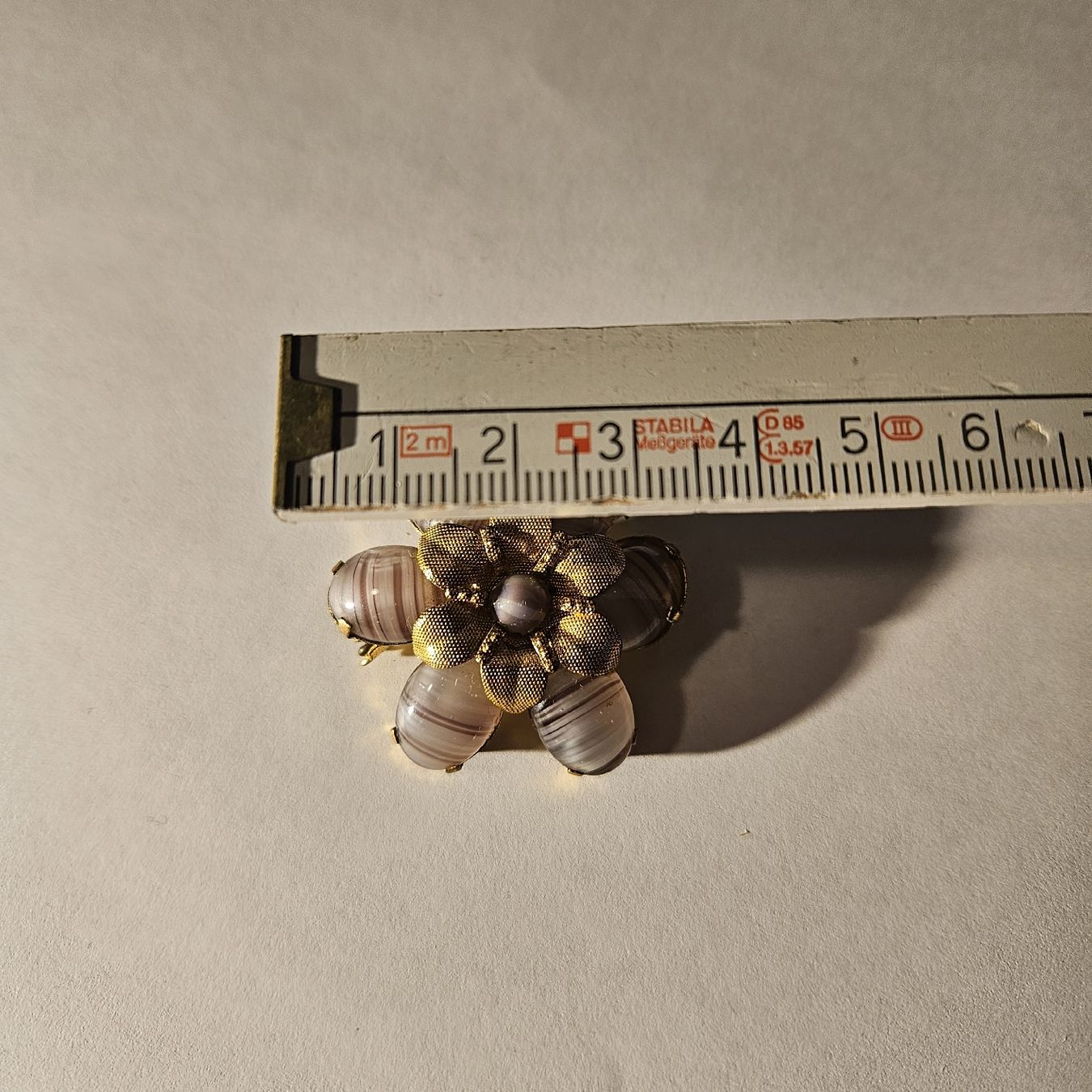 Spille & Fermagli: Goldene Brosche Blume mit Steinen SIGNED Bijoux – Usato da Kriens venduto da gra_fhn7 6