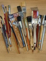 Malpinsel Set diverse Grössen und Typen gebraucht
