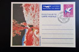 1984 3 Postkarten Taube Liechtenstein ET