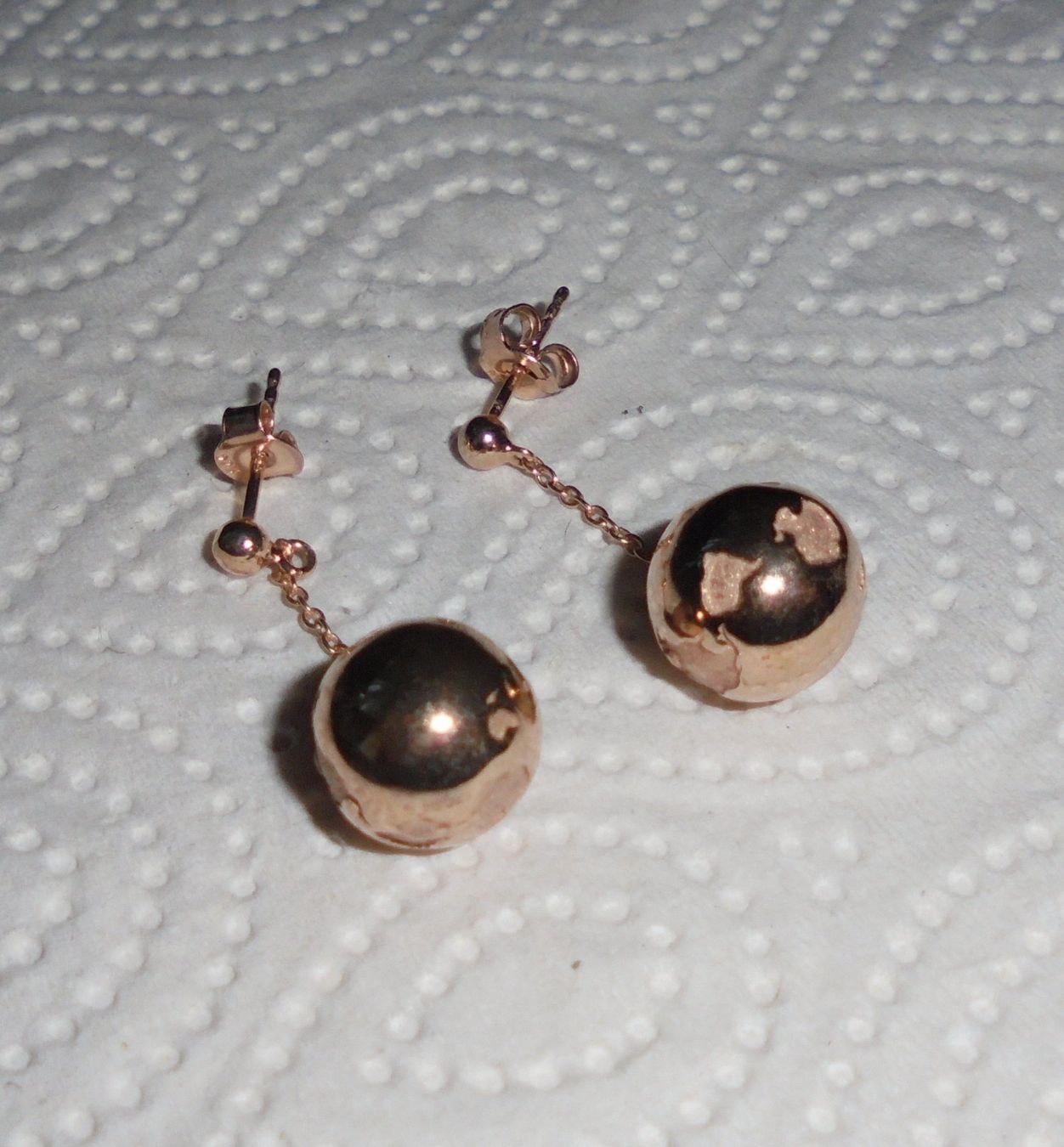Boucles d'oreille: Echtschmuck: SI Brillant-Silberohrstecker, vergoldet – Neuf (Voir description) à Zuchwil par maumauchi 4