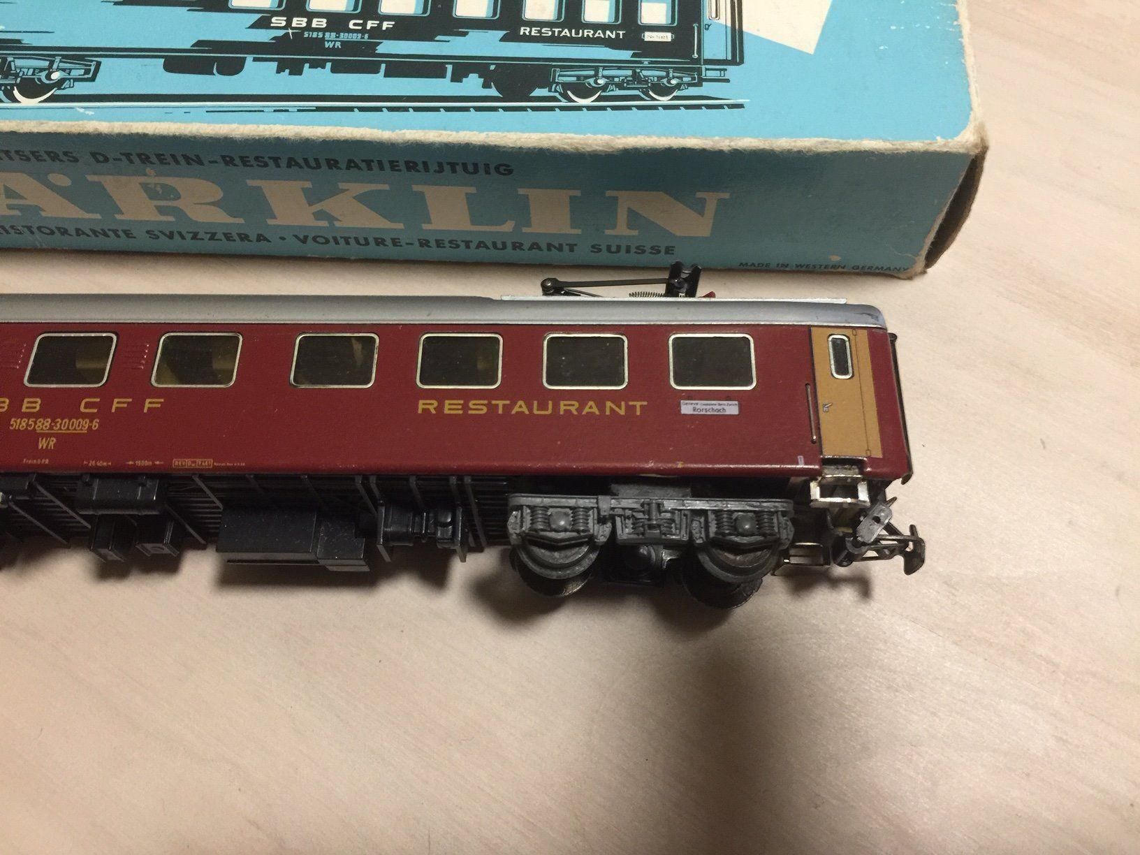 Märklin Modellini di ferrovie: Schweizer D-Zug-Speisewagen Märklin – Usato da Bolligen venduto da Astrophysiker06 1