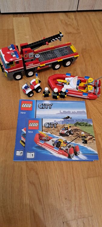 Lego 7213 - City Feuerwehrlastwagen mit Boot | Kaufen auf Ricardo