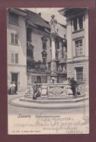 LUZERN - Franziskanerbrunnen - Leute - 1909