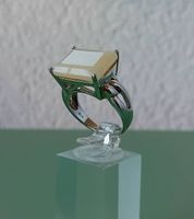 Ring Silber mit Butterscotch Bernstein
