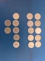 17x Schweizer 1 Fr. Silbermünzen 1963