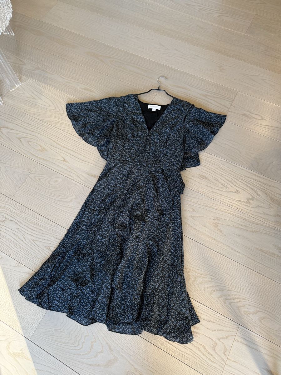 Michael Kors Kleider: Robe Michael Kors noire à fleurs taille - 4 – Neu (gemäss Beschreibung) aus Genève von iry_67wr