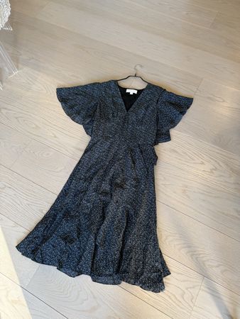 Robe Michael Kors noire à fleurs taille - 4