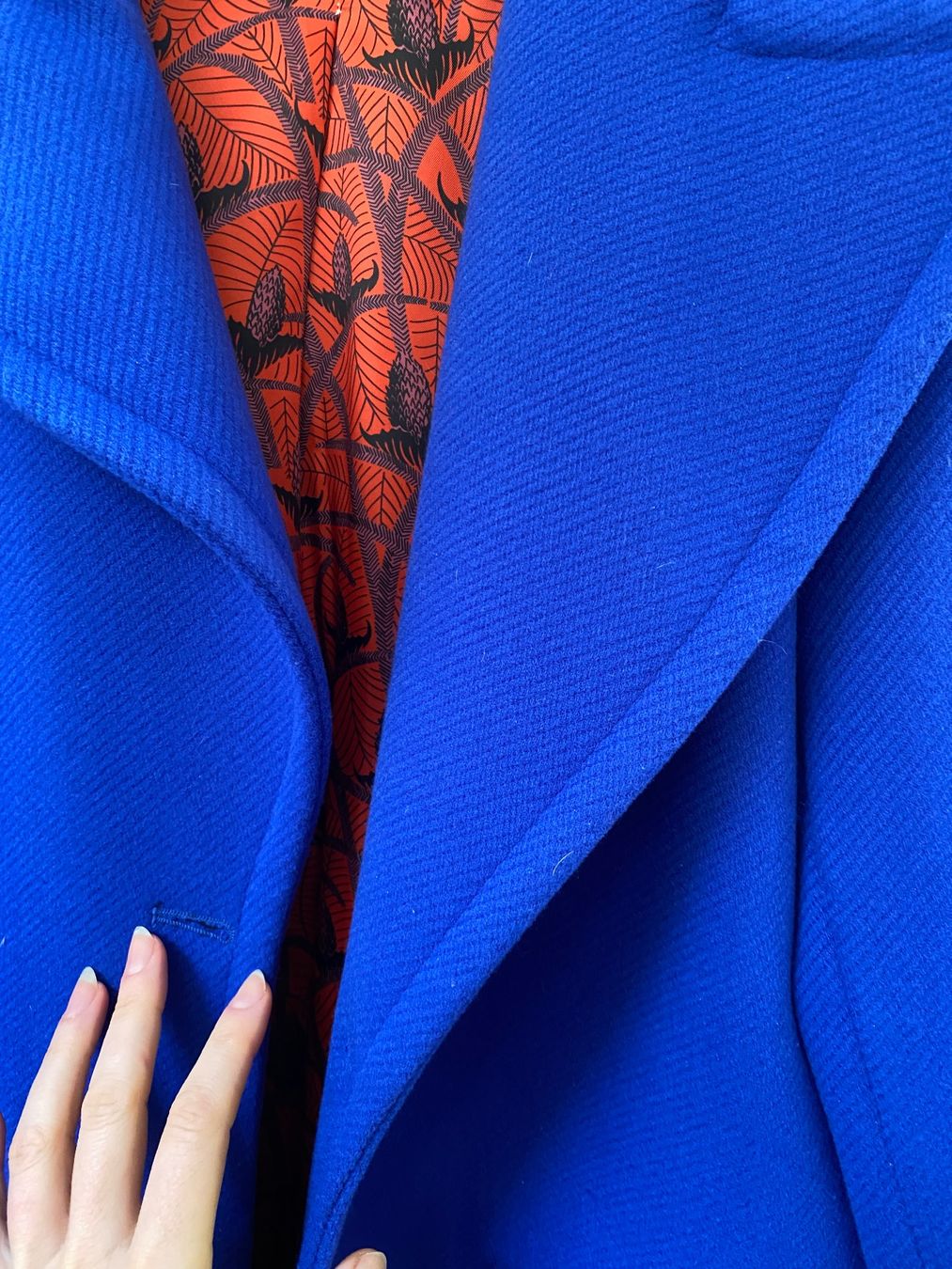 Mäntel: Manteau bleu Klein long - doublé – Neu (gemäss Beschreibung) aus Jouxtens-Mézery von delphinepassaquay 1