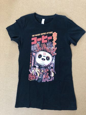 T-Shirt Manga Black Coffee Attack, Grösse S (kleines S!)