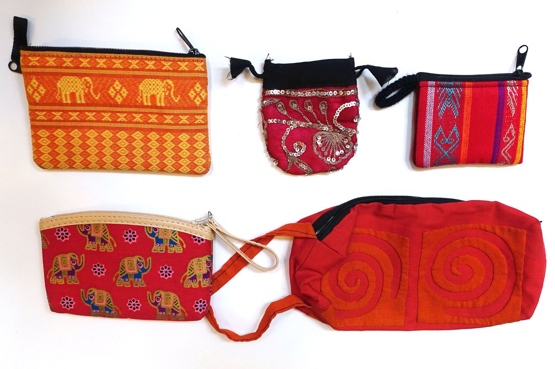 Borse: 5 Indische Beutel, Taschen, Säckchen – Nuovo (secondo la descrizione) da Buochs venduto da chicco64 2