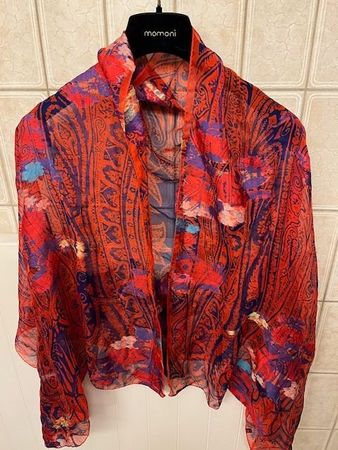 Schal ETRO rot mit Muster - NEU