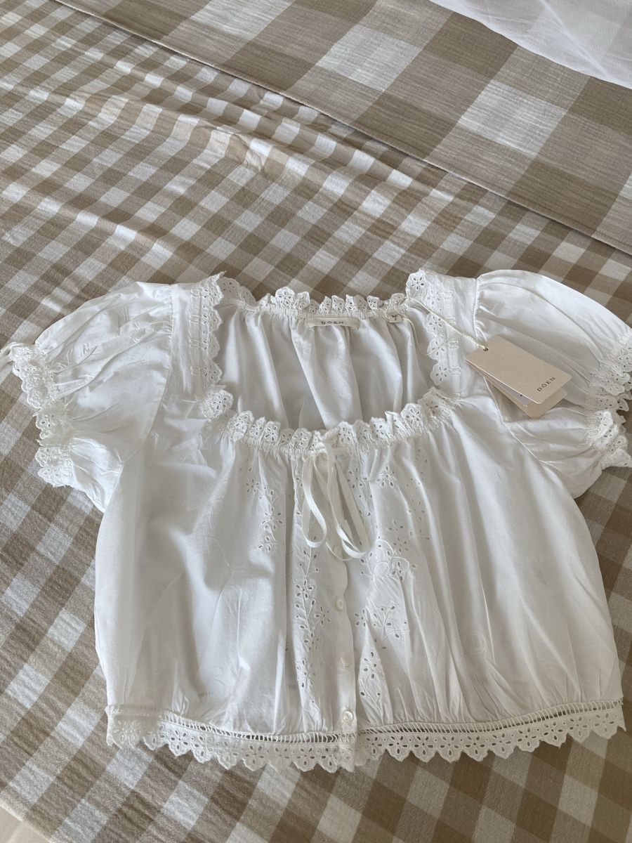 Dôen Camicette: Dôen Nera blouse – Nuovo e nell'imballaggio originale da Bottmingen venduto da Poppyfields 5