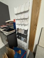 Metallgestell / Regal für Muster, z.B. für Keramikplatten