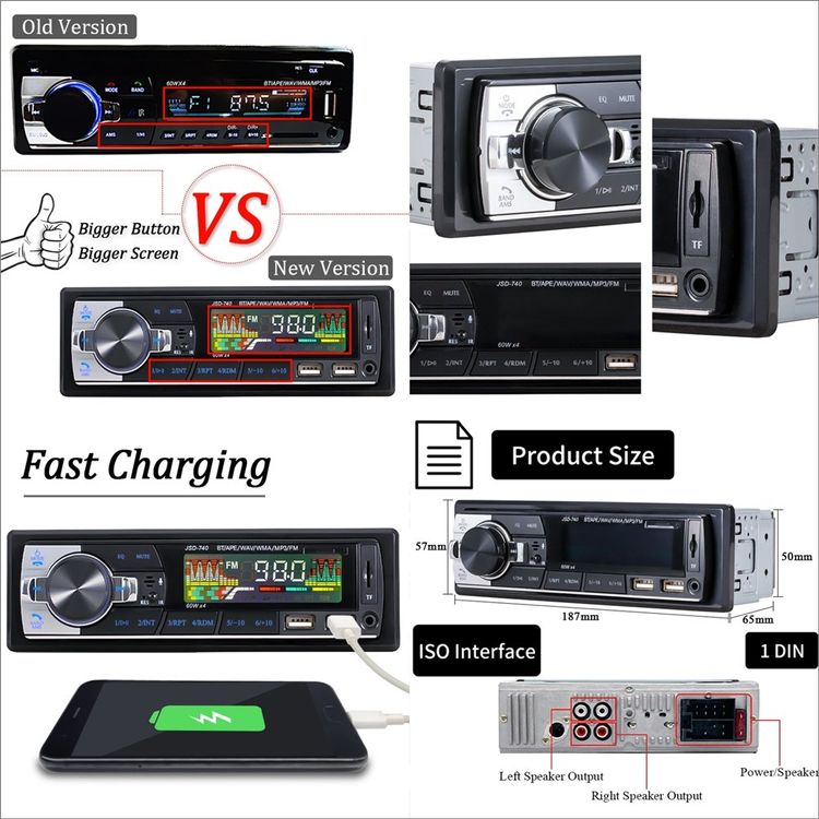 Pioneer SPH-10BT Autoradio 1 DIN Con Bluetooth - Per IPhone E Android, USB, Spotify - Foto 6