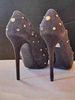 Escarpins Gianmarco Lorenzi daim strass taille 36.5