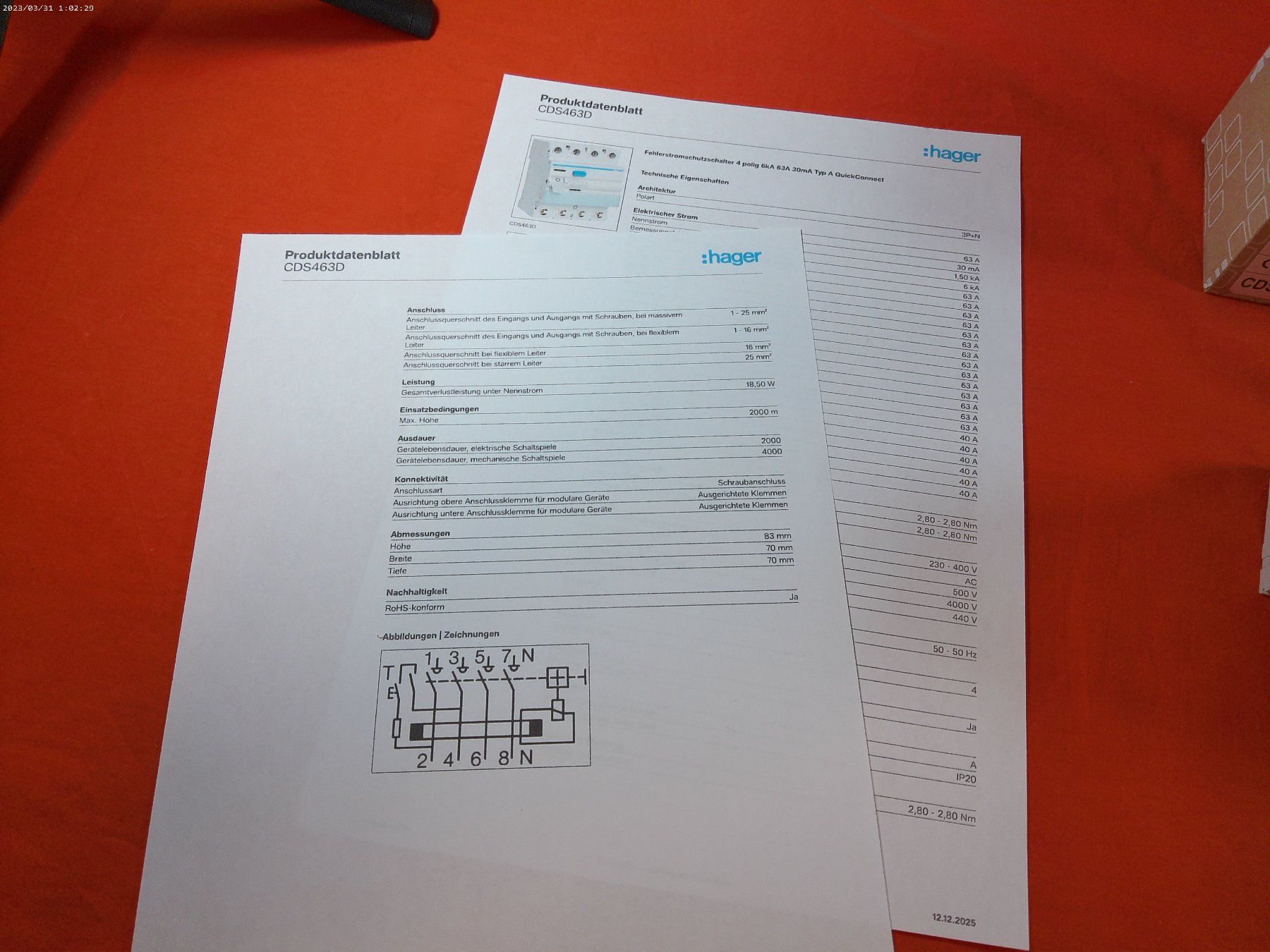Hager Interruttori: Hager FI CDS 463D – Nuovo e nell'imballaggio originale da Oftringen venduto da shoptwotrade 5