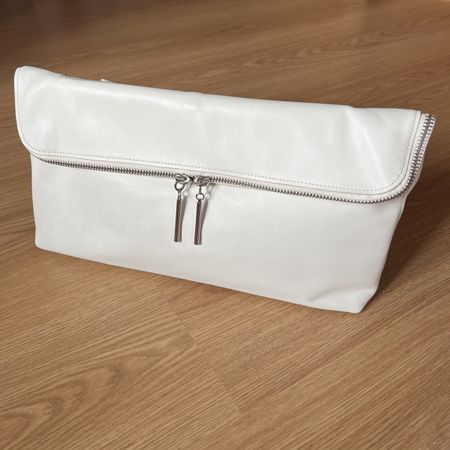 3.1 Phillip Lim White Leather Medium 31 Minute Clutch Bag