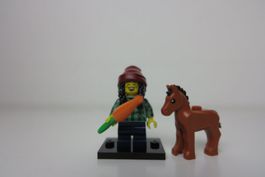 LEGO Minifigur CMF Serie 22 Stallbursche mit Pferd