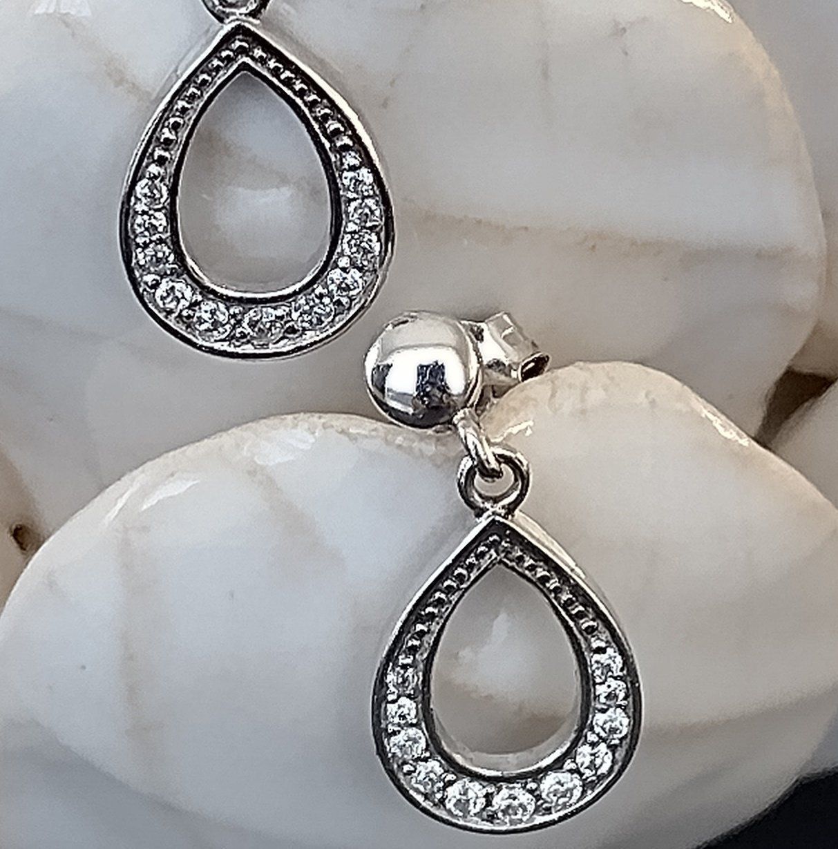 Orecchini pendenti & Orecchini a lobo: GLITZER OHRRINGE IN 925 SILBER – Usato da Romanshorn venduto da BoutiqueA 1