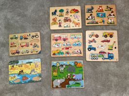 Holz Steck Puzzle