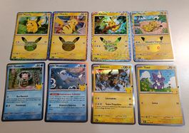 30th Pokémon Lotto Pikachu e carte 