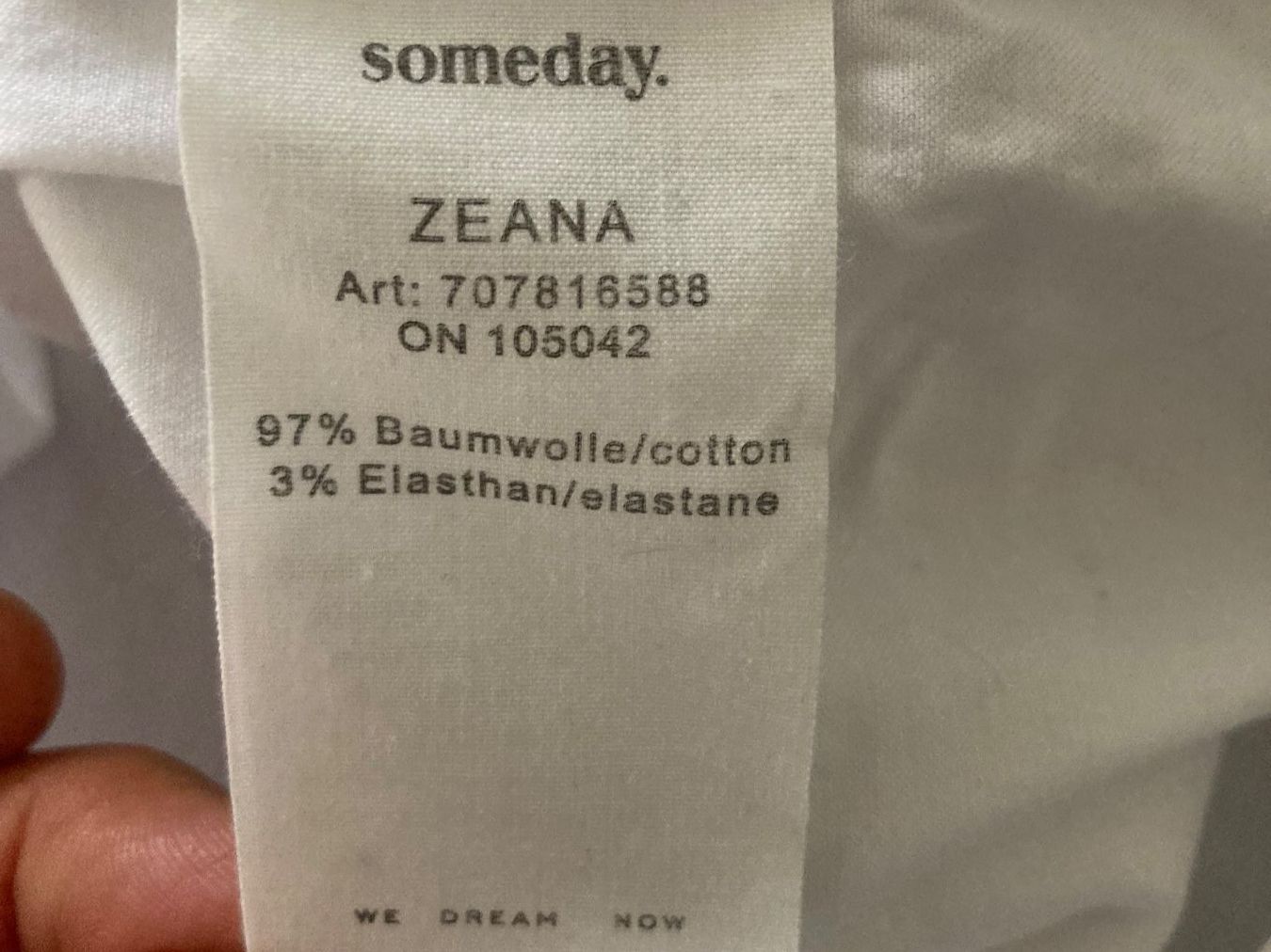 Someday Camicette: Bluse von somday, weiss Gr 38/40 – Usato da Eschenbach SG venduto da verbascum 3