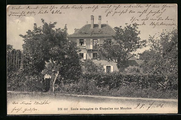 Cartoline postali: AK Chapelle-sur-Moudon, Ecole ménagère – Usato da Berlin venduto da bartko-reher
