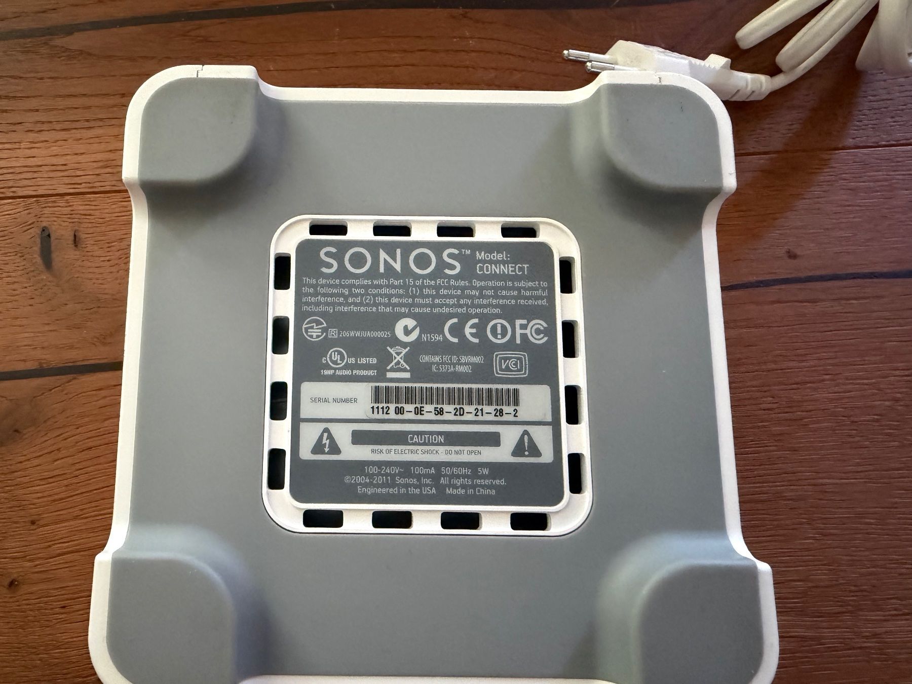 Sonos Lettore multimediale & Streamer: Sonos Connect (S1) Netzteil mit Netzkabel – Usato da Luzern venduto da Aura13 2