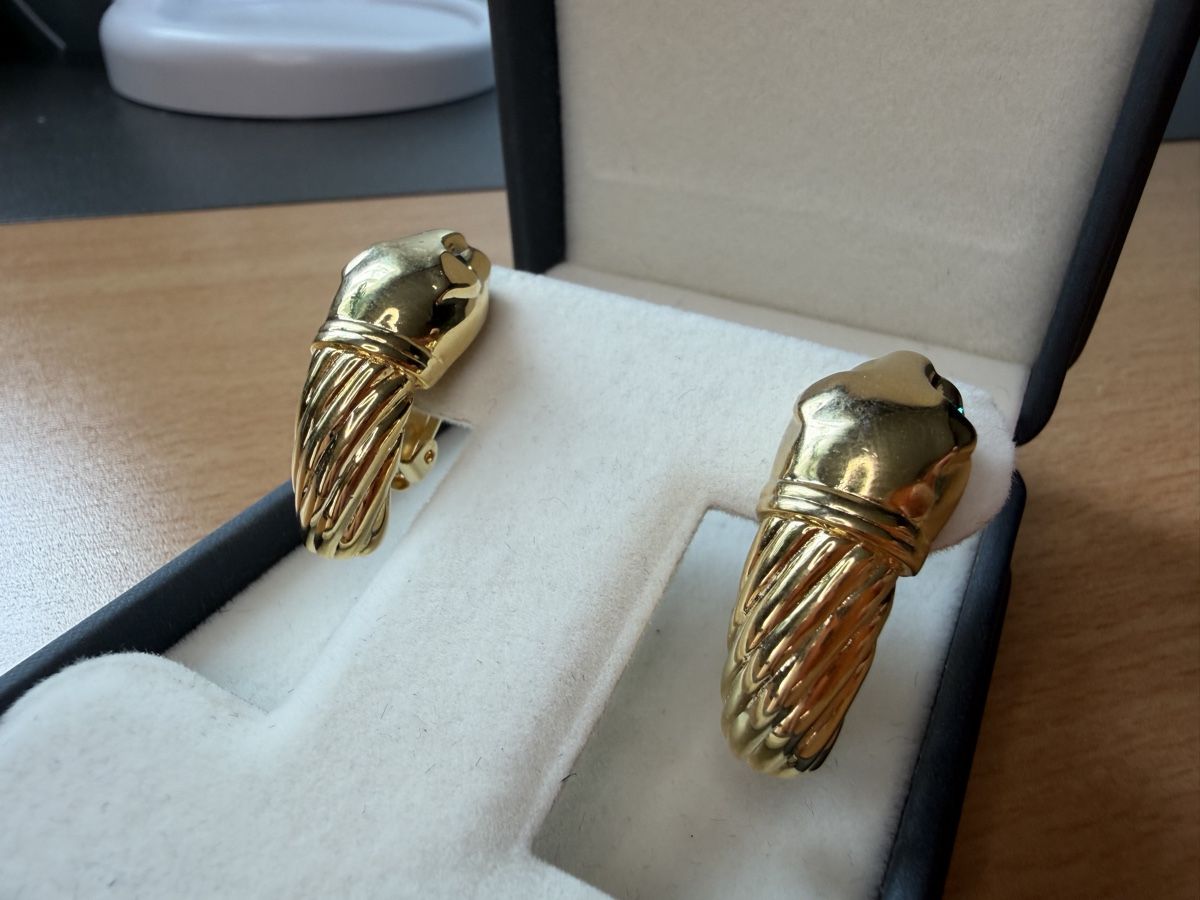 Orecchini pendenti & Orecchini a lobo: Vintage Ohrringe Clips Luxus Modeschmuck   – Usato da Lamone venduto da LaCantinaMagica 4