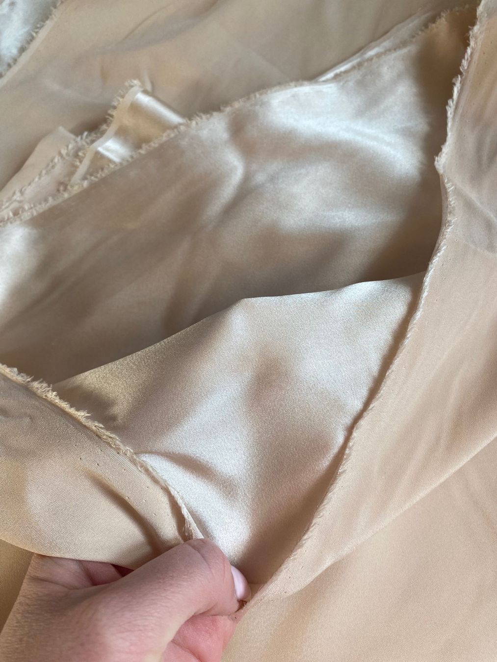 Tessuti: seiden beige, silk 100%, 3meters – Nuovo e nell'imballaggio originale da Kastanienbaum venduto da swi_8n56 4