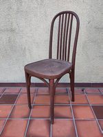 Schöner gebrauchter antiker Holzstuhl, ev. 1940er Jahre