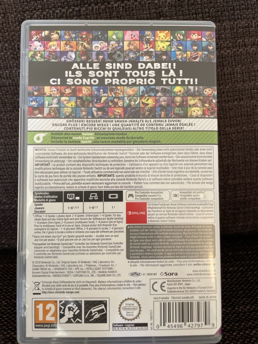 Nintendo Jeux: Super Smash Bros. Ultimate Nintendo Switch – D'occasion à Zürich par Hikaru07Japan 2