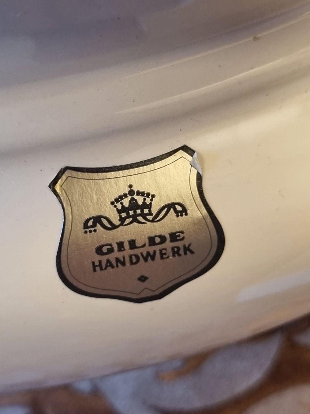 Blumentöpfe: Gilde Handwerk Cachepot Art Déco elfenbein/gold – Gebraucht aus Scharnachtal von devin03 8