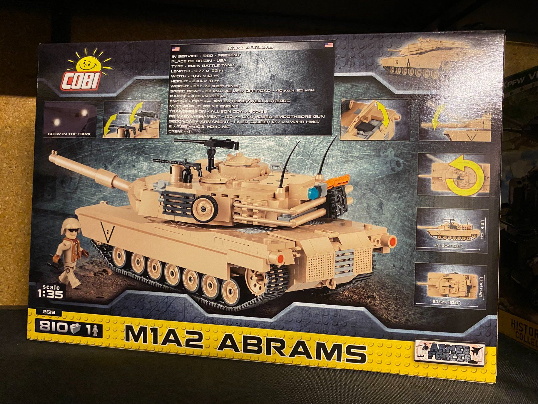 Cobi Kit di costruzioni: Cobi M1A2 Abrams Panzer, 810 Teile, Neu, ovp – Nuovo e nell'imballaggio originale da St.Gallen venduto da Lorcanolium 1