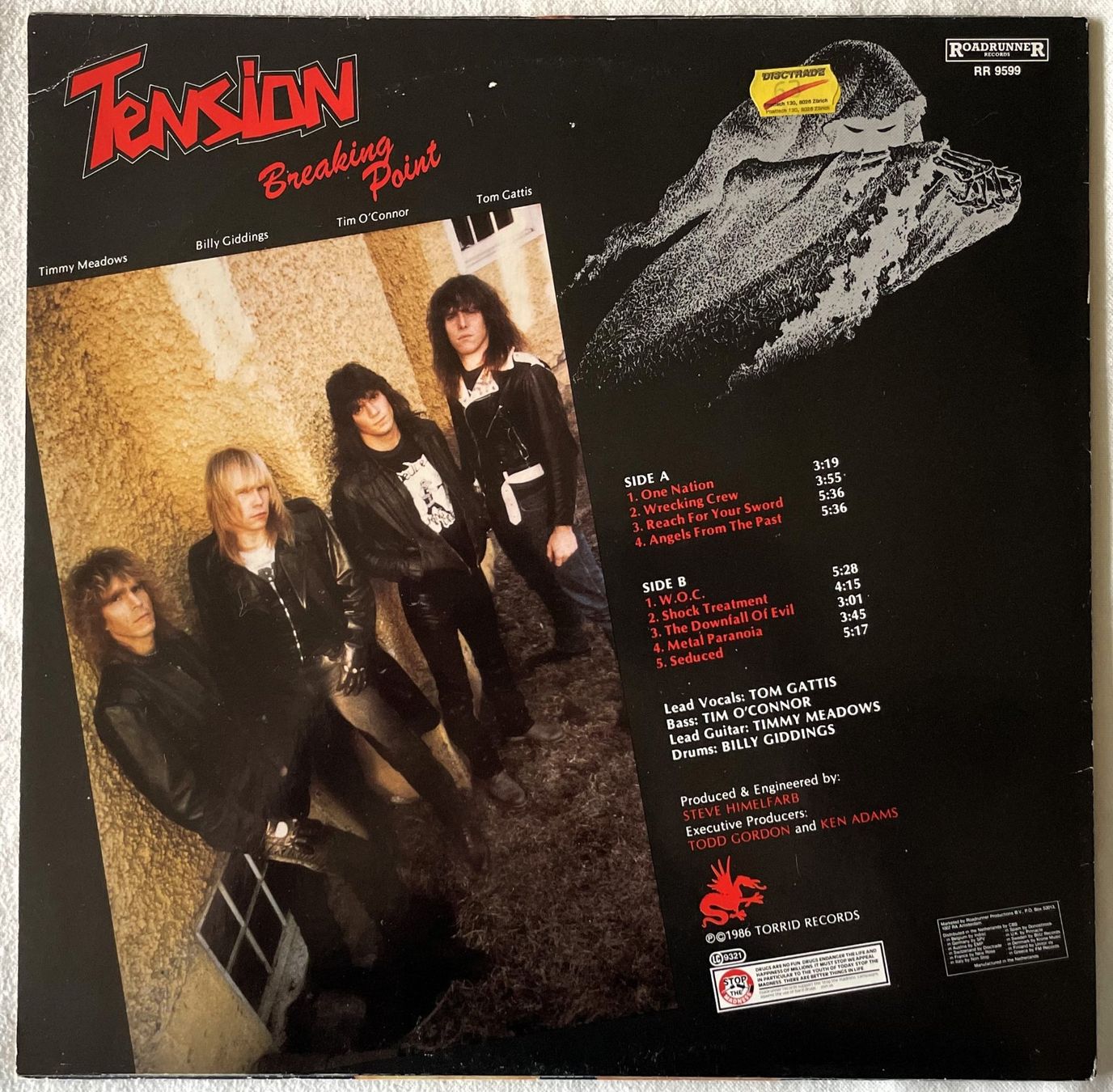 Vinyles: Tension – Breaking Point - LP - 1987 - First Press - OIS – D'occasion à Uster par Zardodel 1