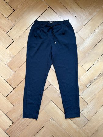 ZARA - Hose dunkelblau locker S