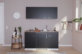 537 Singleküche Küchenzeile 150cm W/S - Küche Einbauküche