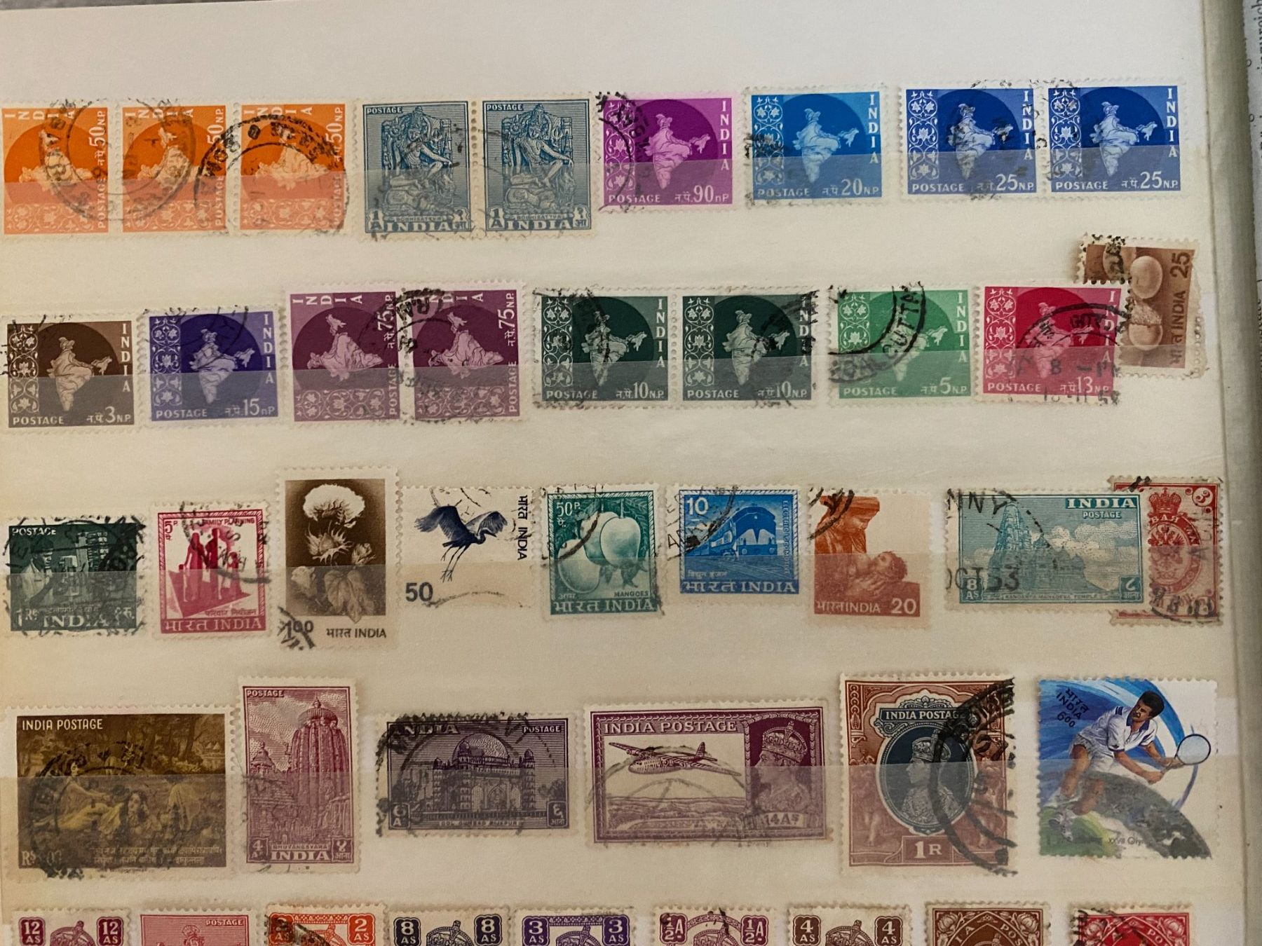 Tutti i francobolli: Briefmarken Indien und diversen land – Usato da matten b. interlaken venduto da jfran17 1