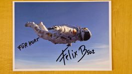 Felix Baumgartner, Original Autogramm auf Foto in Farbe