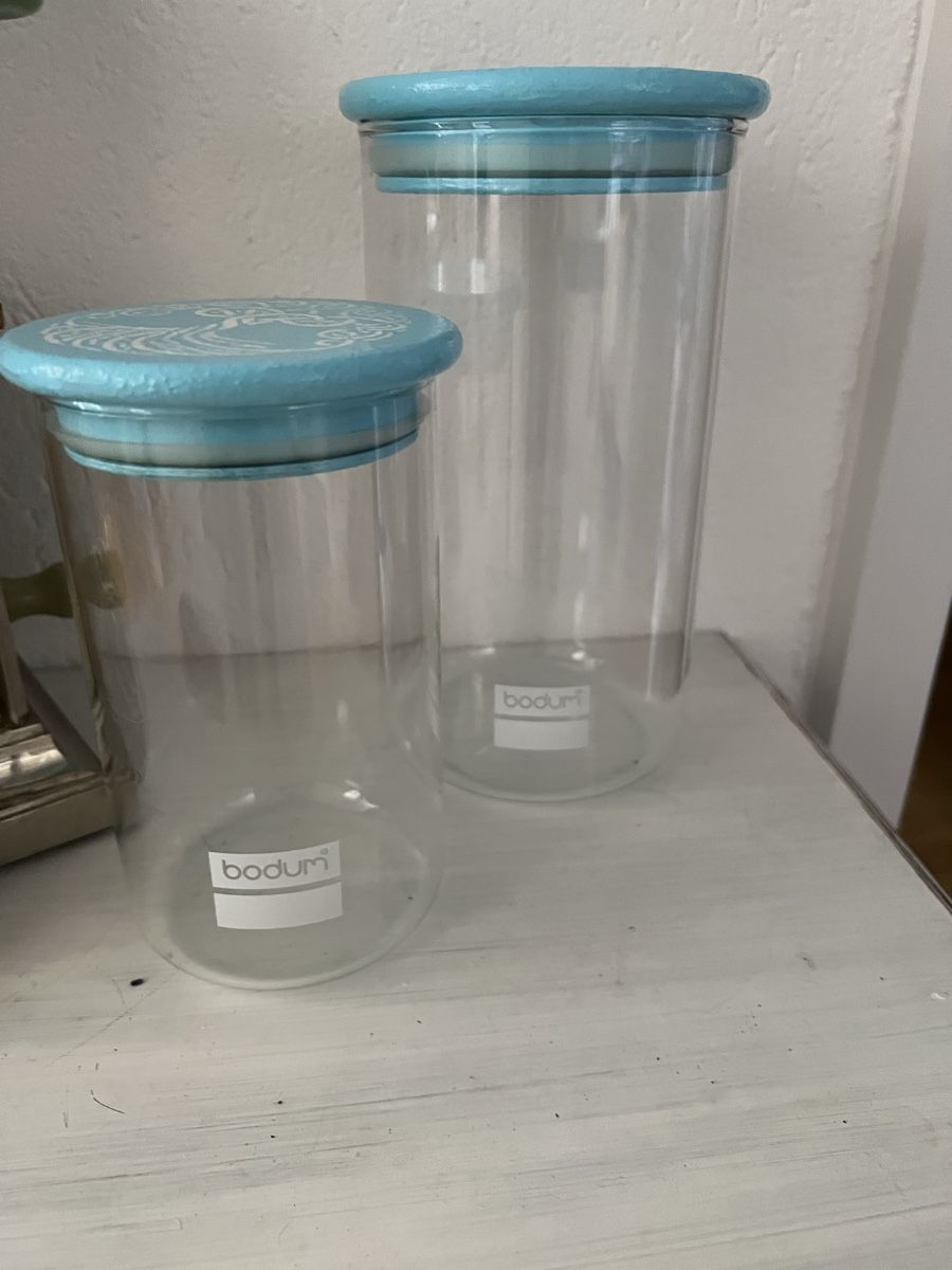 Bodum Verres: Vorratsgläser Bodum 2er Set mit Deckel hellblau  – D'occasion à Aarberg par Edelschungit 3