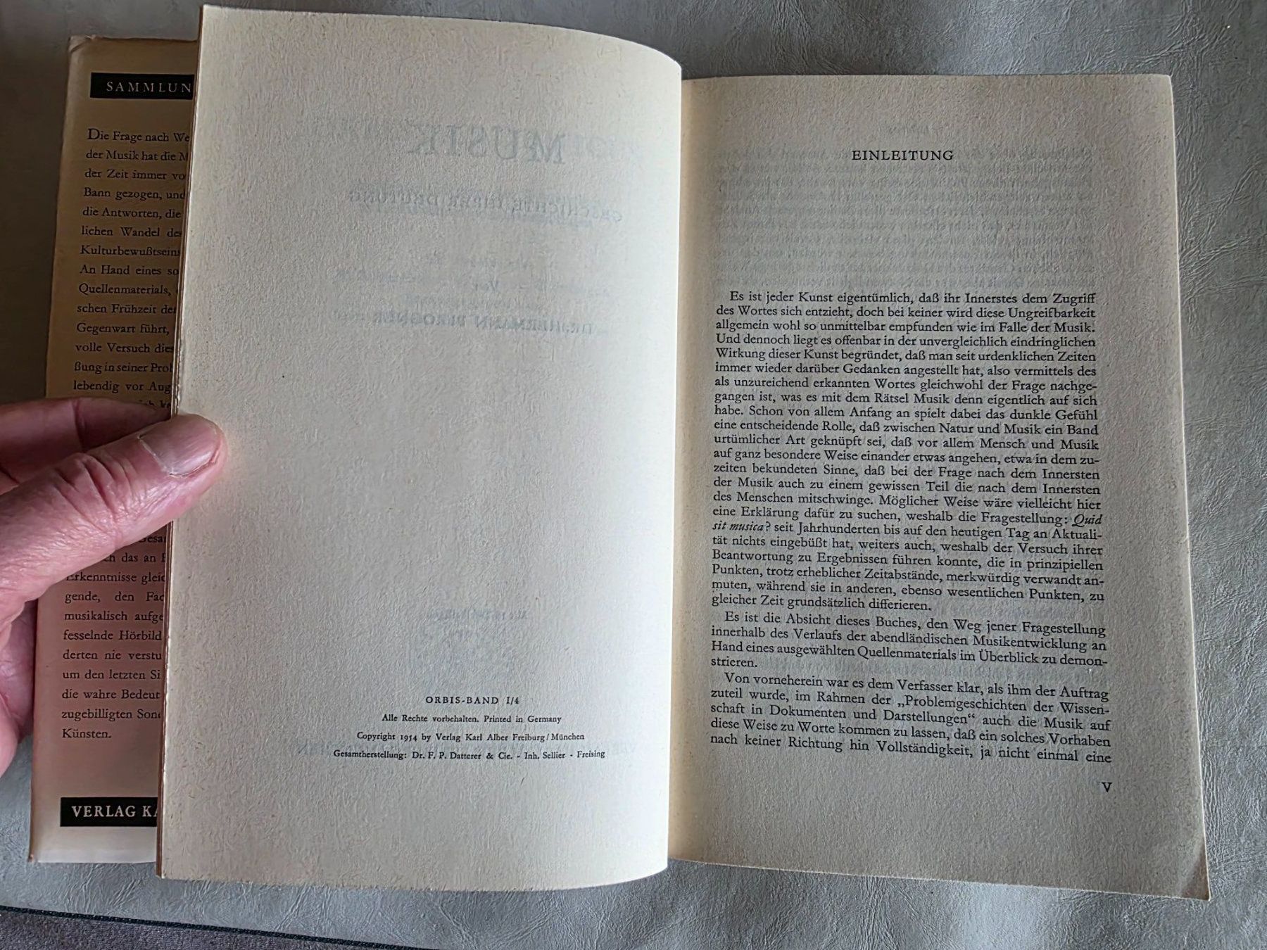 Libri: Sammlung Orbis - Hermann Pfrogner - Musik Geschichte 1954 – Usato da Walterswil BE venduto da Lonitti 8