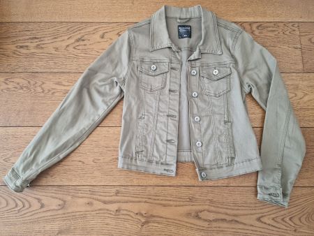 Jeansjacke khaki, Gr. S, wie neu